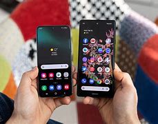 Image result for Pixel vs Galaxy Home Screen