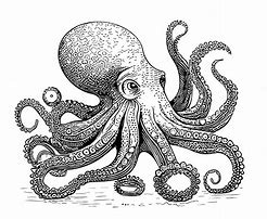 Image result for Octopus Sketch