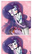 Image result for Equestria Girls Twilight and Rarity Kiss