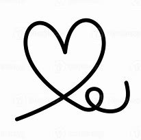 Image result for Heart Line Drawing PNG