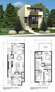 Image result for 2 Story Narrow House Floor Plans
