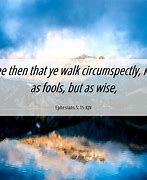 Image result for Ephesians 5:15 KJV