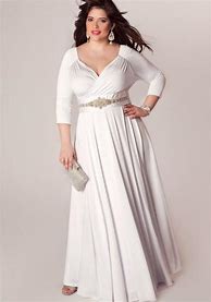 Image result for Plus Size White Maxi Dress with Sleeves