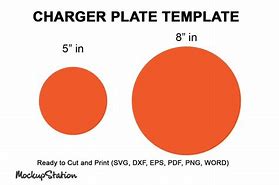 Image result for Charger Plate Insert Template
