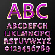 Image result for Purple Green Gold Alphabet Letters