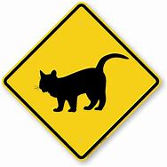 Image result for Cat Crossing Sign