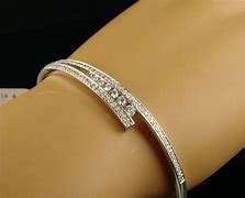 Image result for Bangle Bracelet with Diamonds