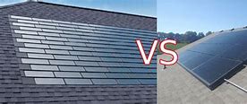 Image result for Solar Roof Shingles vs Solar Panels