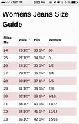 Image result for Jean Size Conversion Chart