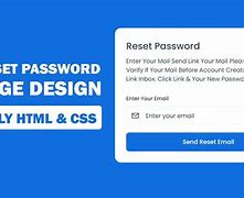 Image result for Forgot Password Page Using HTML and CSS