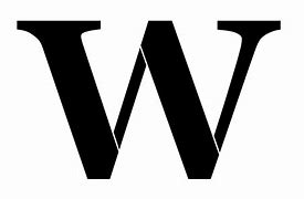 Image result for Letter W Stencil
