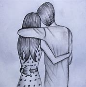 Image result for Sketches of Couple Embracing