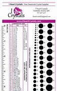 Image result for Swarovski Crystal Size Chart