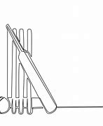 Image result for How to Draw a Cricket Bat and Ball