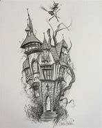 Image result for Haunted House Sketches
