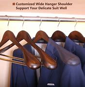 Image result for Extra Wide Wood Hangers