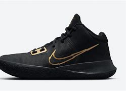 Image result for Kyrie Irving Shoes Black Gold