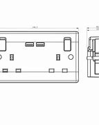 Image result for USB Socket Dimensions