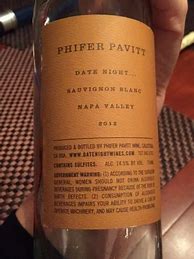 Image result for Phifer Pavitt Sauvignon Blanc Date Night