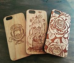 Image result for iPhone Wood Scroll Case Black