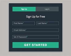 Image result for Sign Up Page in HTML without CSS