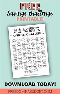 Image result for 52 Week Challenge Sheet