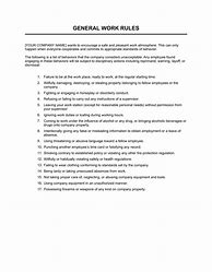 Image result for Office Rules and Regulations Sample