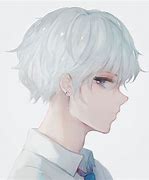 Image result for Boy with White Hair and Blue Eyes Anime Crying