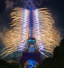 Image result for Eiffel Tower Fireworks