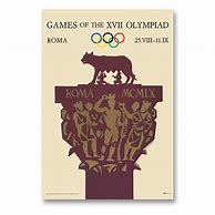 Image result for 1960 Rome Olympics Retro Poster