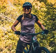 Image result for Cyclist Women Mountain Biking
