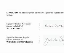 Image result for Contract Signature Block