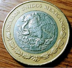 Image result for Mexican 10 Peso Coin