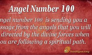 Image result for Angel Number 100