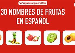 Image result for Las Frutas En Espanol