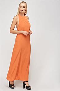 Image result for Orange Maxi Dress
