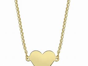 Image result for Floating Heart Necklace Gold