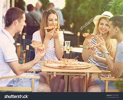 Image result for Happy People Eating Pizza