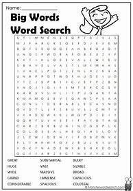 Image result for Word Search Big Font