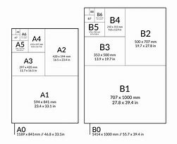 Image result for Printable Paper Size Chart