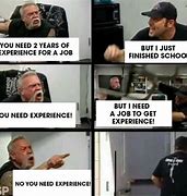 Image result for Job Experience Meme