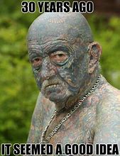 Image result for Funny Old People Tattoos