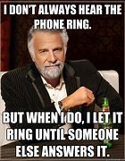Image result for Phone Ringing and Person Ignoring It Meme