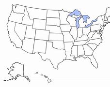 Image result for Blank Map of the United States of America