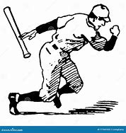 Image result for Vintage Baseball Player Clip Art