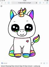 Image result for Kawaii Drawing of a Unicorn