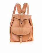 Image result for Tan Leather Backpack