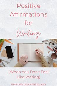 Image result for Writing Positive Affirmations