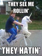 Image result for They See Me Rollin They Hatin' Meme