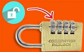 Image result for How to Open Combination Lock